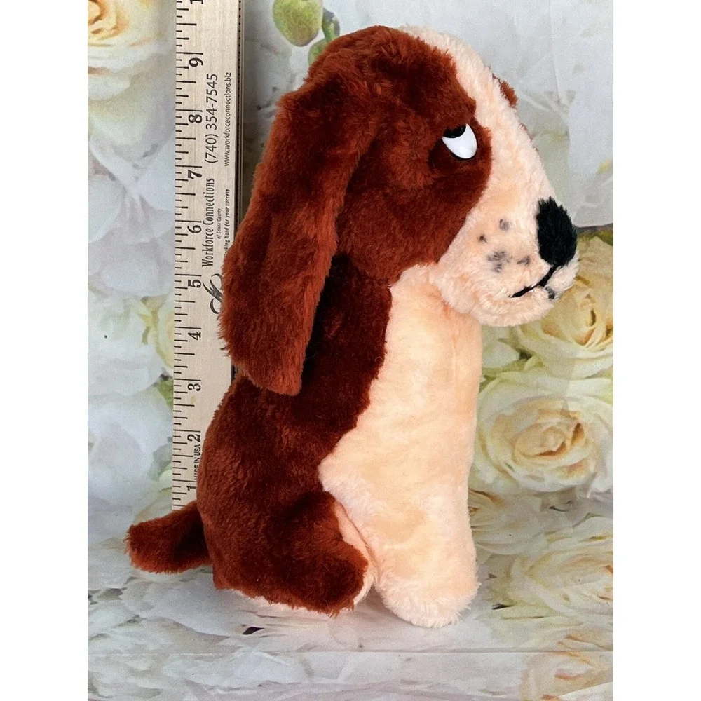 Hound Dog Toy Stuffed Animal Circus Carnival Toy Plush Sad Eye Capitol Vintage